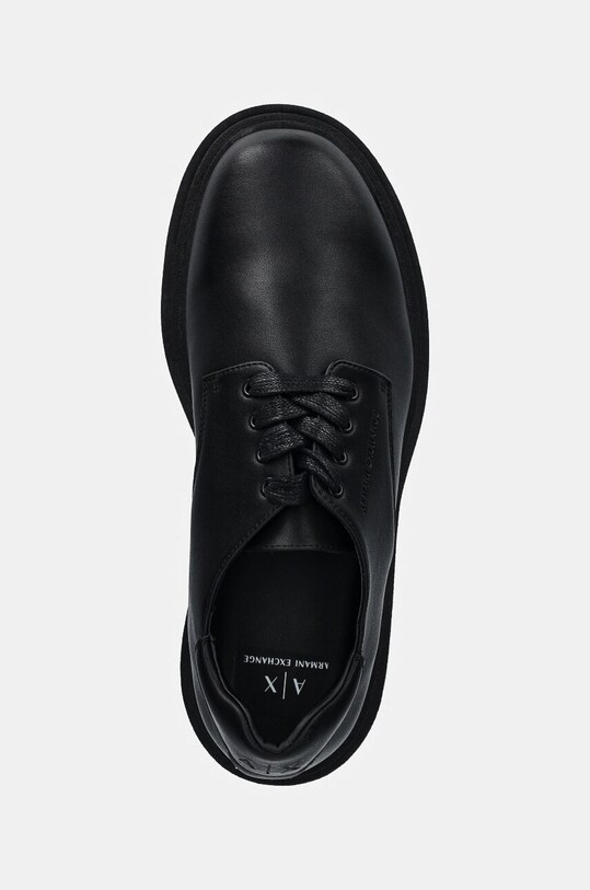 Armani Exchange półbuty skórzane czarny XUC016.XV874.00002