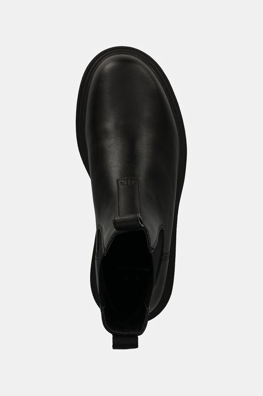 Armani Exchange sztyblety skórzane czarny XUM019.XV874.00002