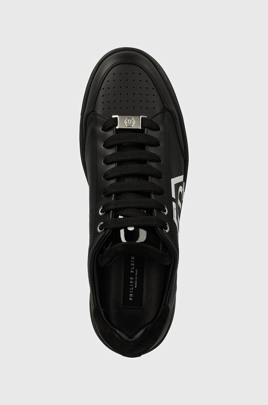 Philipp Plein sneakers din piele Lo-Top Hexagon negru MSC3981.PLE005N.0202