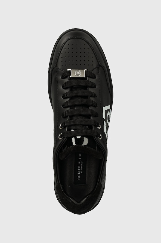 Philipp Plein sneakers din piele Lo-Top Hexagon negru MSC3981.PLE005N.0202
