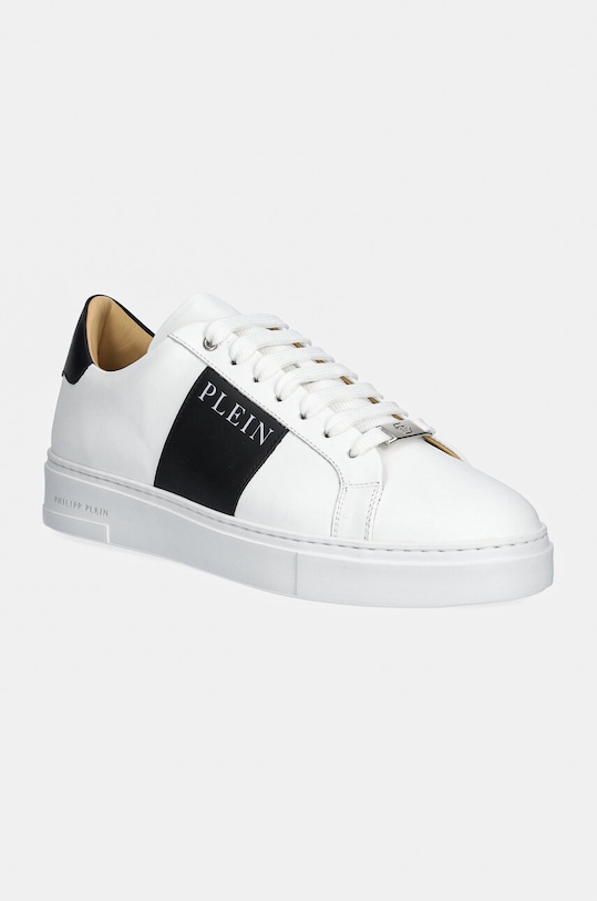Philipp Plein sneakers din piele Nappa Lo-Top mic de statură alb USC0657.PLE010N.0102