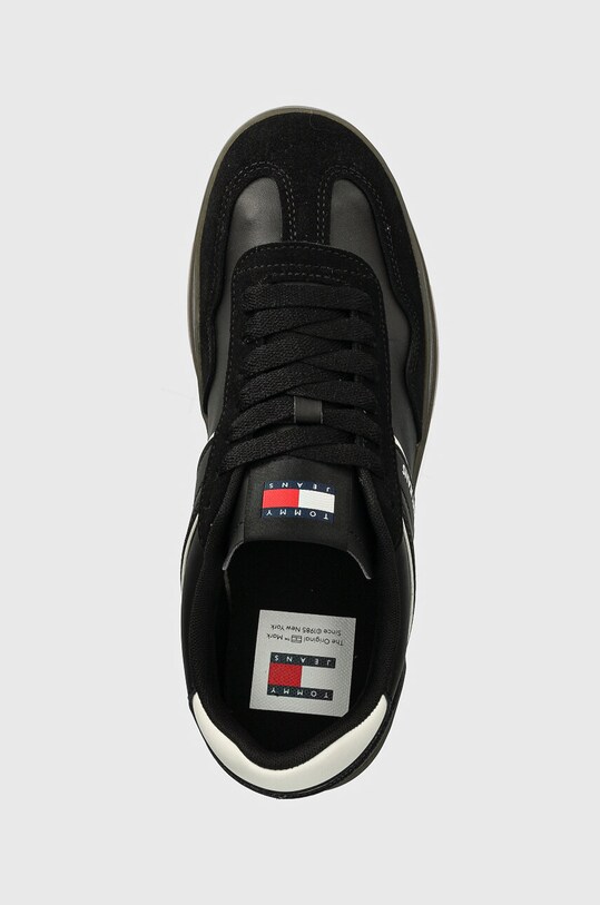 Tommy Jeans sneakersy TJM LEATHER RETRO CUPSOLE czarny EM0EM01414