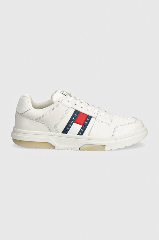 Кожаные кроссовки Tommy Jeans THE BROOKLYN LEATHER EM0EM01429 белый AW24