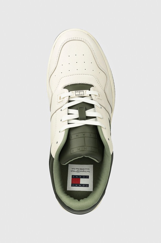 Tommy Jeans sneakers TJM BASKET LEATHER verde EM0EM01434