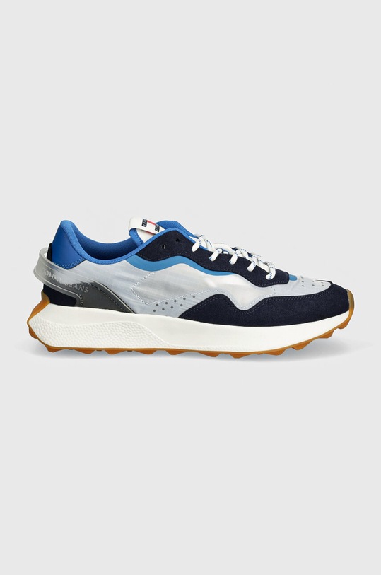 Tommy Jeans sneakers TJM RUNNER MIX MATERIAL EM0EM01437 albastru AW24