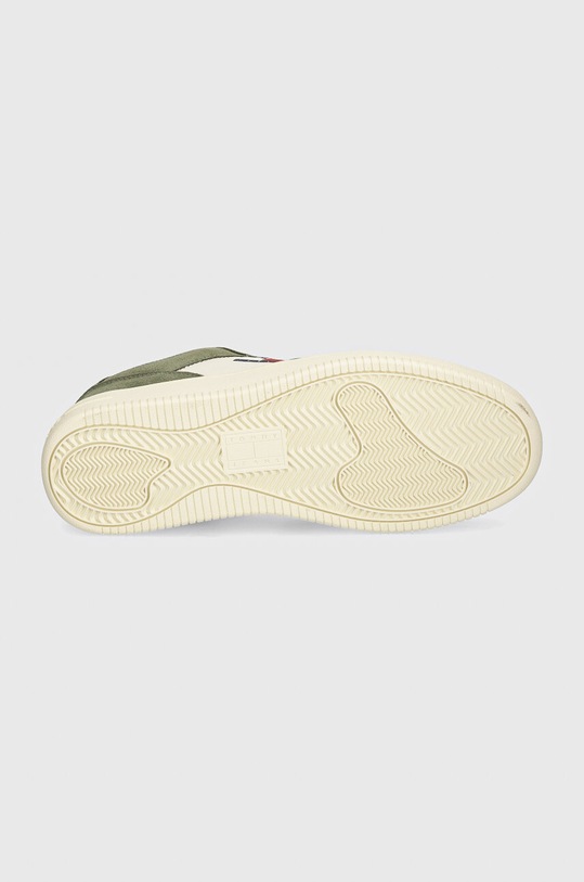 Tommy Jeans sneakers TJM BASKET LEATHER EM0EM01440 verde