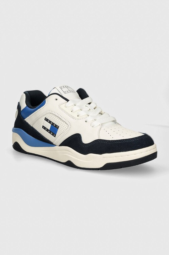 Tommy Jeans sneakers TJM NEW BASKET SNEAKER LC piele întoarsă albastru EM0EM01500