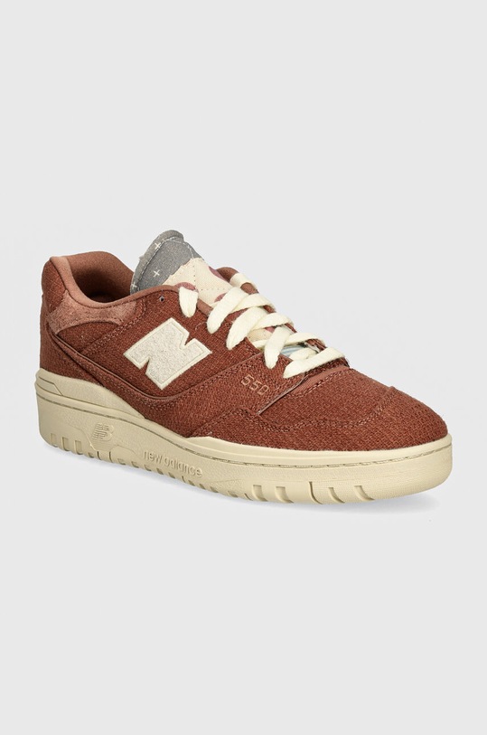 Tenisky New Balance 550 imitace semiše hnědá BB550THB