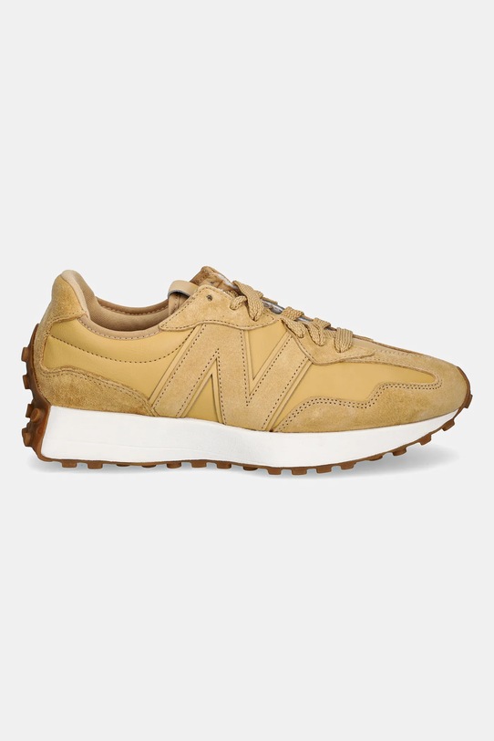 Tenisice od brušene kože New Balance 327 U327LJ zlatna AW24
