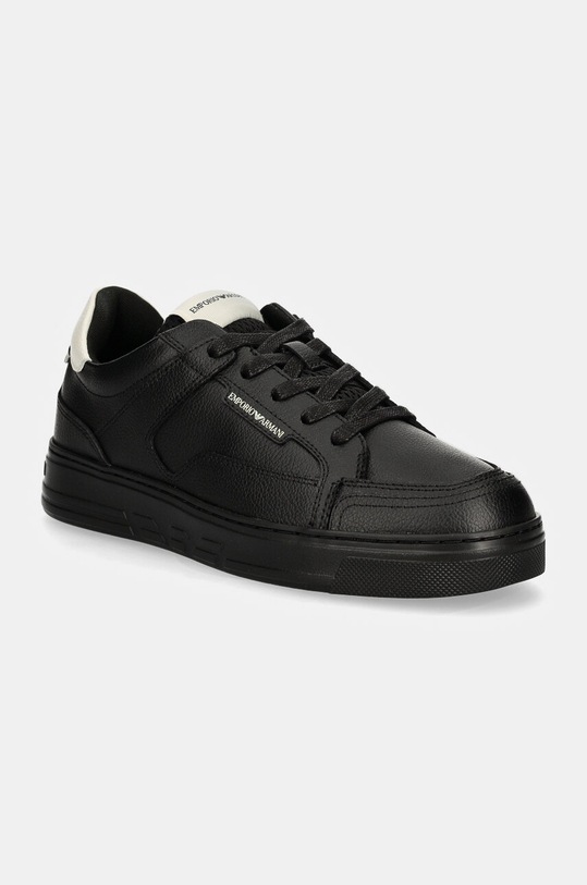 Кроссовки Emporio Armani кожа с покрытием чёрный X4X568.XN162.U066