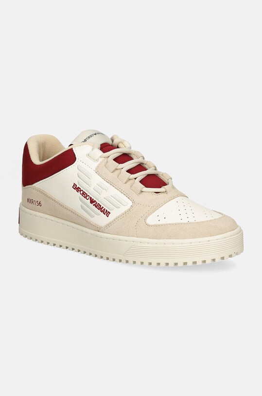 Emporio Armani sneakersy skóra zamszowa beżowy X4X636.XR156.U225