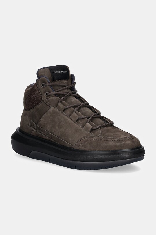 Emporio Armani sneakers înalt maro X4Z135.XR200.U219