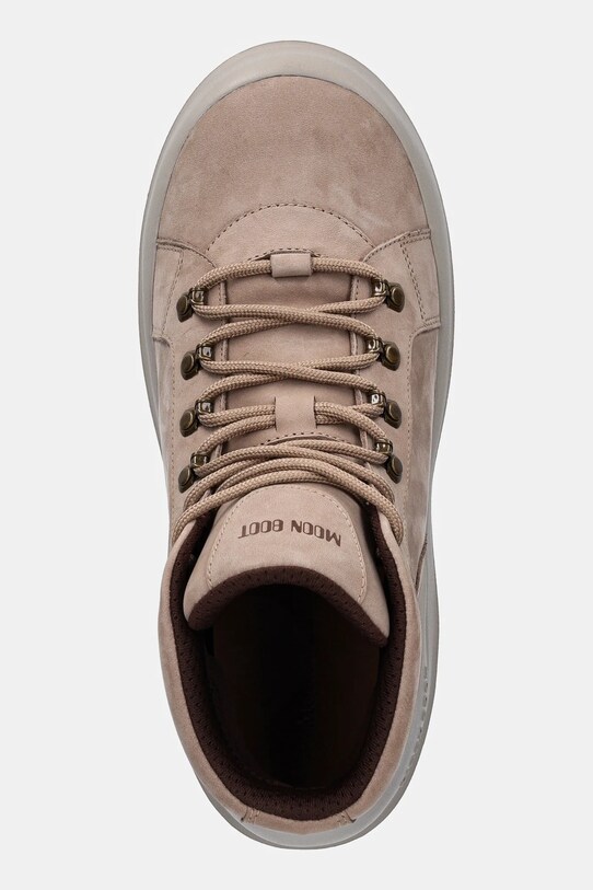 Ботинки из нубука Moon Boot MB LUNA TREK MID NUBUCK бежевый 80D2480070.L003.M