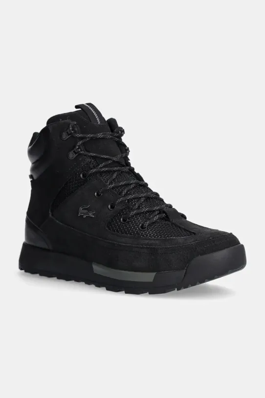 Visoki čevlji Lacoste Urban Breaker Sneakers Semiš črna 48CMA0015