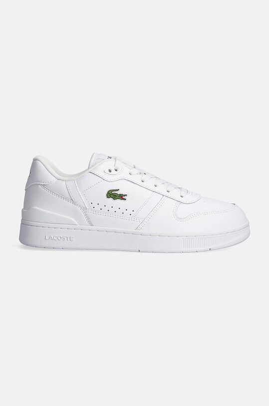 Lacoste sneakersy skórzane T-Clip Set 48SMA0031 biały SS25