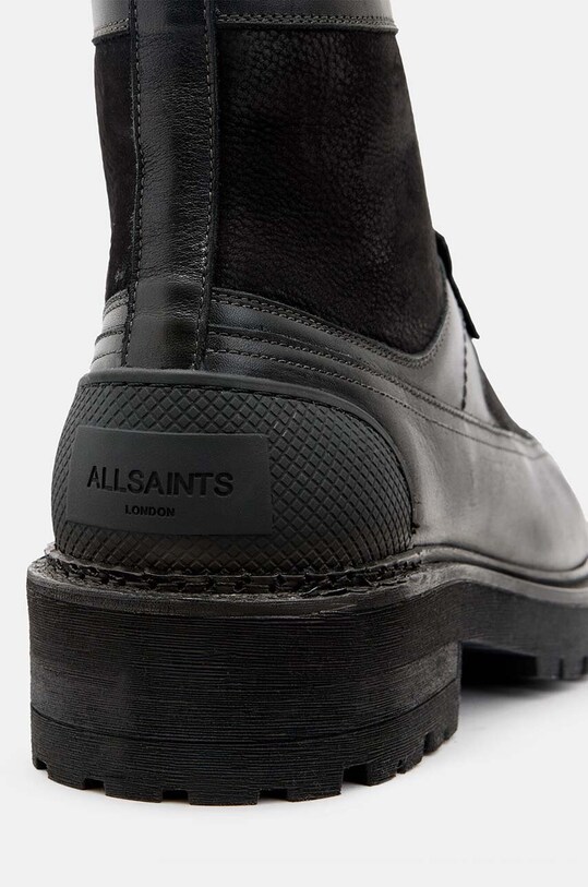 Шкіряні черевики AllSaints Hank чорний M018FB