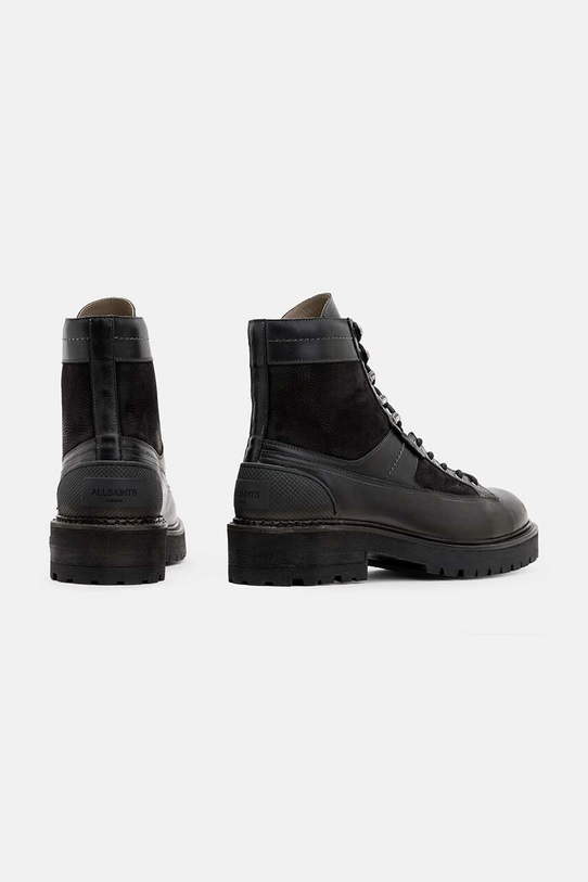 AllSaints buty skórzane Hank M018FB czarny