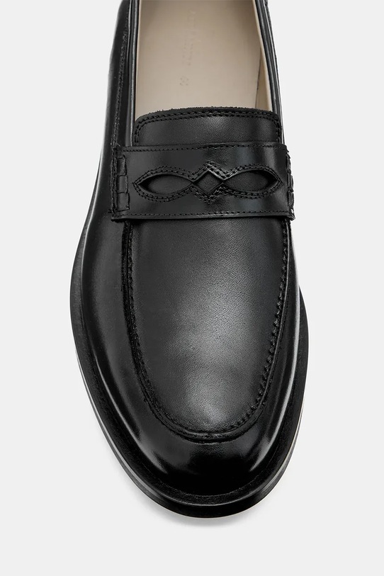 Boty Kožené mokasíny AllSaints Harmon Loafer M024FB černá