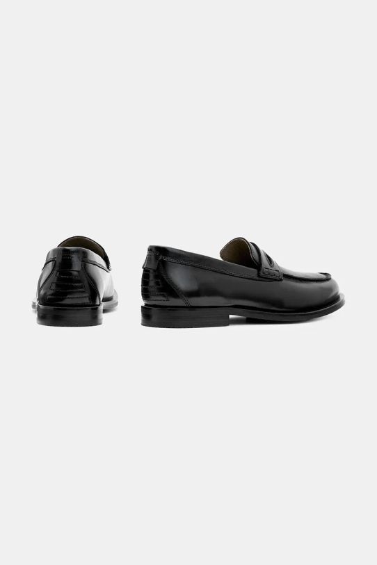 Шкіряні мокасини AllSaints Harmon Loafer M024FB чорний