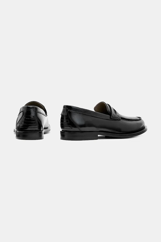 Kožené mokasíny AllSaints Harmon Loafer M024FB černá