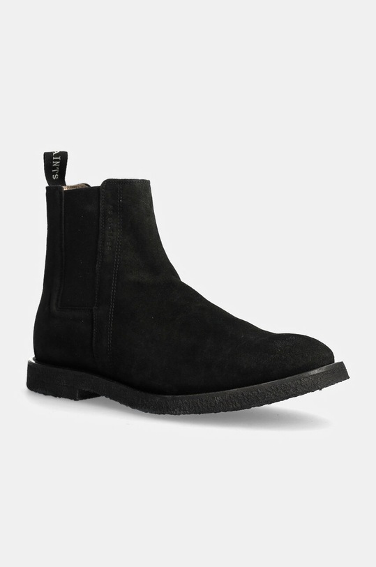 Σουέτ μπότες τσέλσι AllSaints Rhett Suede Boot δέρμα σαμουά μαύρο M046FB