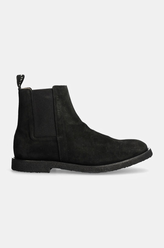 Σουέτ μπότες τσέλσι AllSaints Rhett Suede Boot M046FB μαύρο AW24