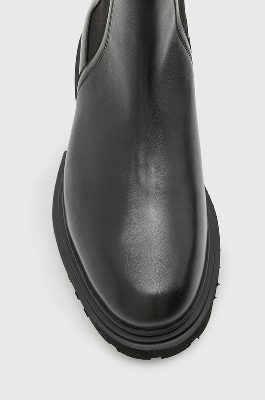 Încălțăminte AllSaints ghete chelsea de piele VINCE BOOT M050FB negru