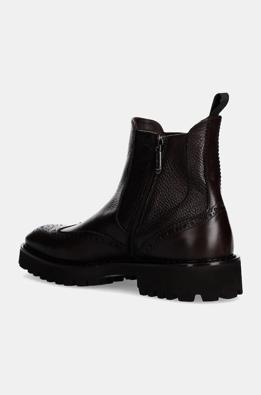 Boty Kožené kotníkové boty Baldinini U5B008P1VICE.3000 hnědá