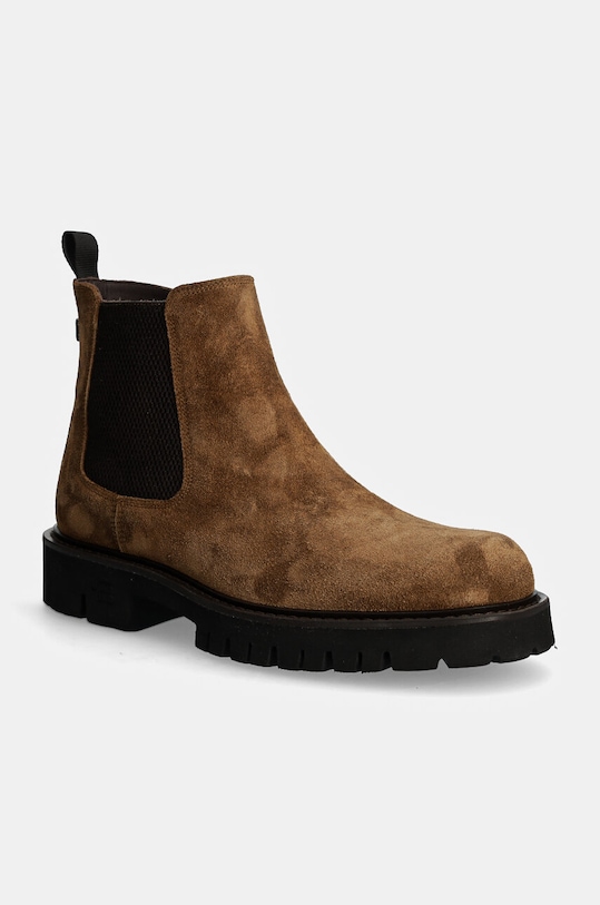 Semišové kotníkové boty Baldinini nezateplené hnědá U5B022P1CROS.3050