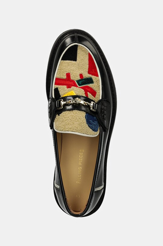 Kožené mokasíny Filling Pieces Loafer Bauhaus čierna 44278051861