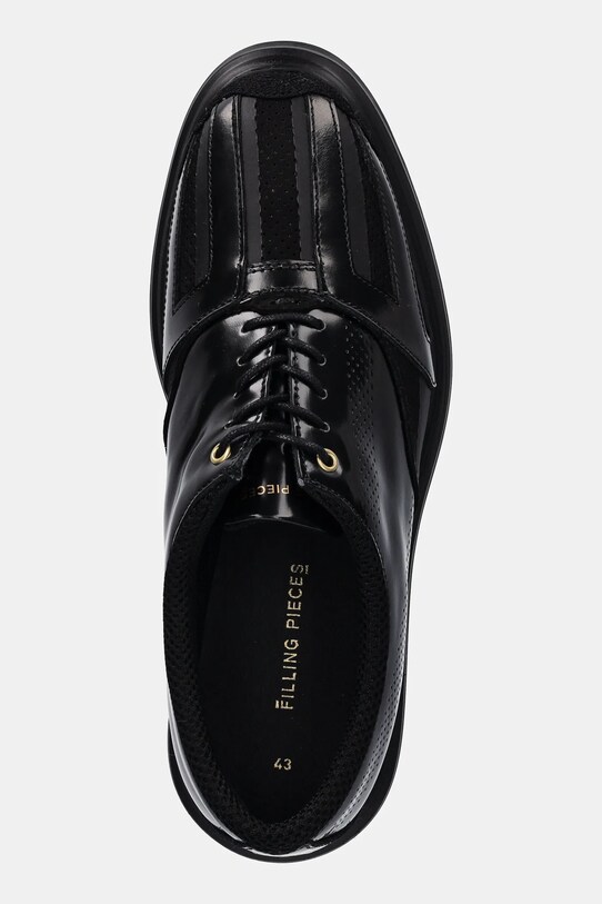 Κλειστά παπούτσια Filling Pieces Derby Reaf μαύρο 74978531861