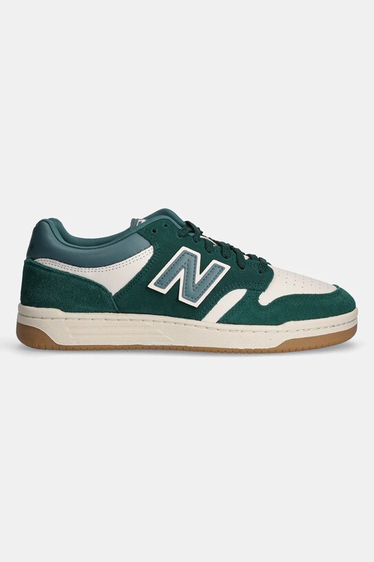Kožené tenisky New Balance 480 BB480LPA zelená AW24