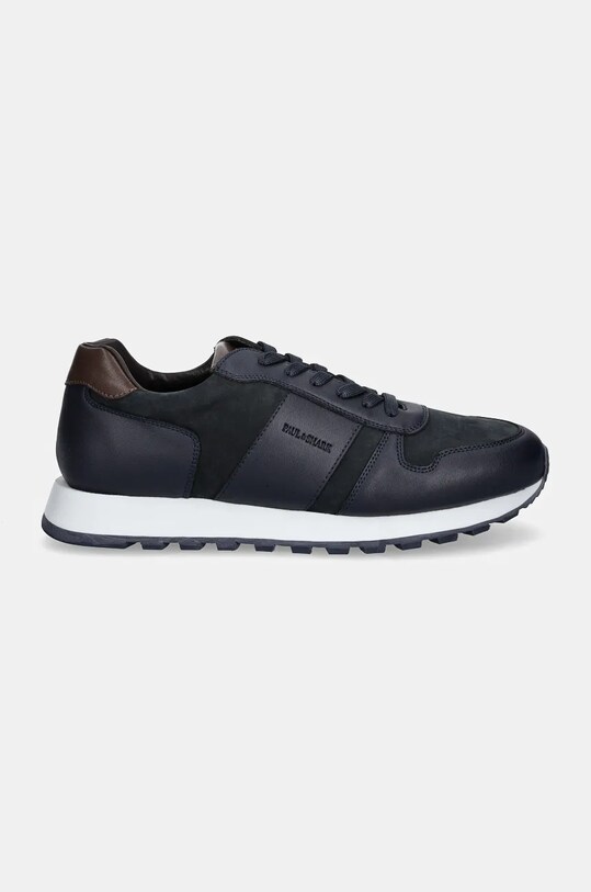 Кожени маратонки Paul&Shark 14318006.50 тъмносин AW24