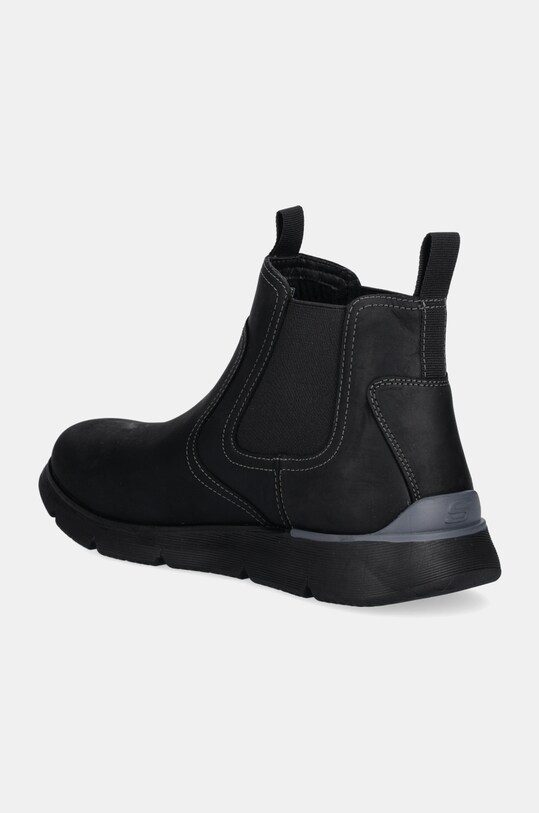 Cipők Skechers nubuk chelsea csizma AUGUSTINO PAULO 205227 fekete