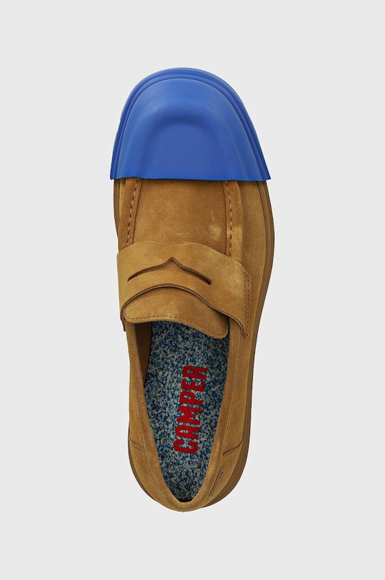 Camper mocasini din piele intoarsa Junction bej K100956.002
