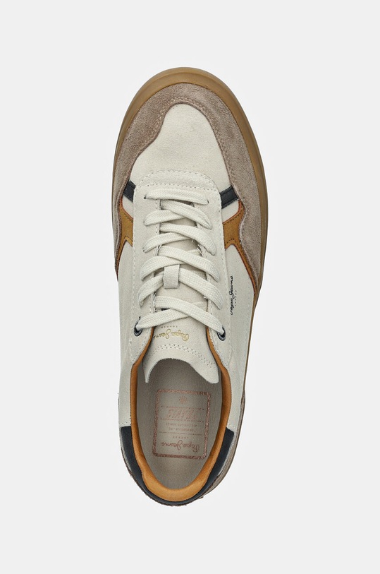 Pepe Jeans sneakers din piele intoarsă PMS31053 bej PMS31053