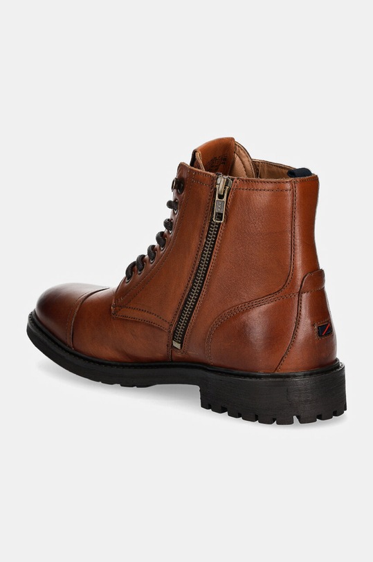 Boty Kožené boty Pepe Jeans PMS50245 PMS50245 hnědá