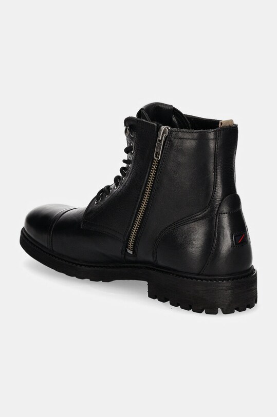 Încălțăminte Pepe Jeans ghete de piele PMS50245 PMS50245 negru