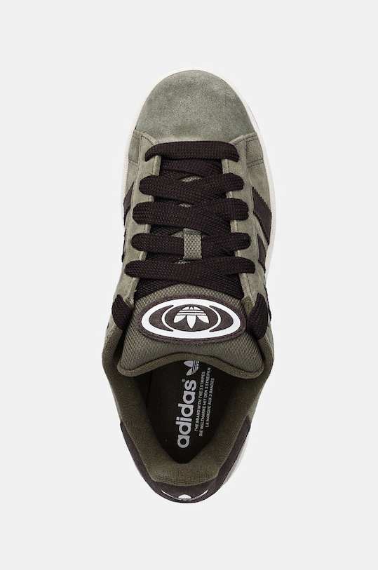 Замшеві кросівки adidas Originals Campus 00s зелений ID1418