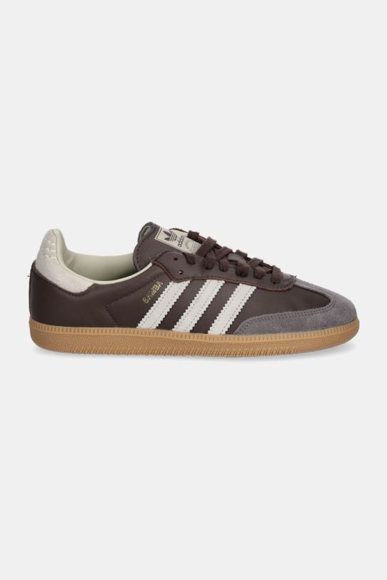 adidas Originals sneakersy skórzane Samba OG ID1481 brązowy AW24