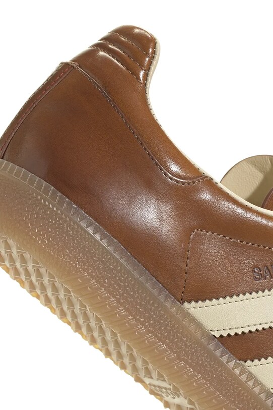 Шкіряні кросівки adidas Originals Samba OG Made in Italy коричневий IE9121