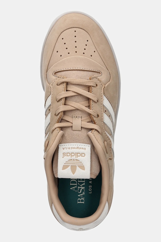 Kožne tenisice adidas Originals Rivalry Lux Low bež IH0255