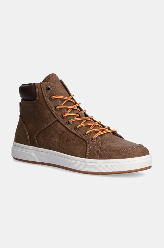 Levi's sneakersy PIPER MID imitacja zamszu brązowy 000BM.0000
