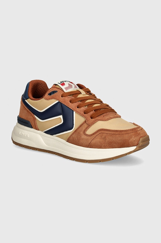 Маратонки Levi's CHARGE велур кафяв 000G0.0001