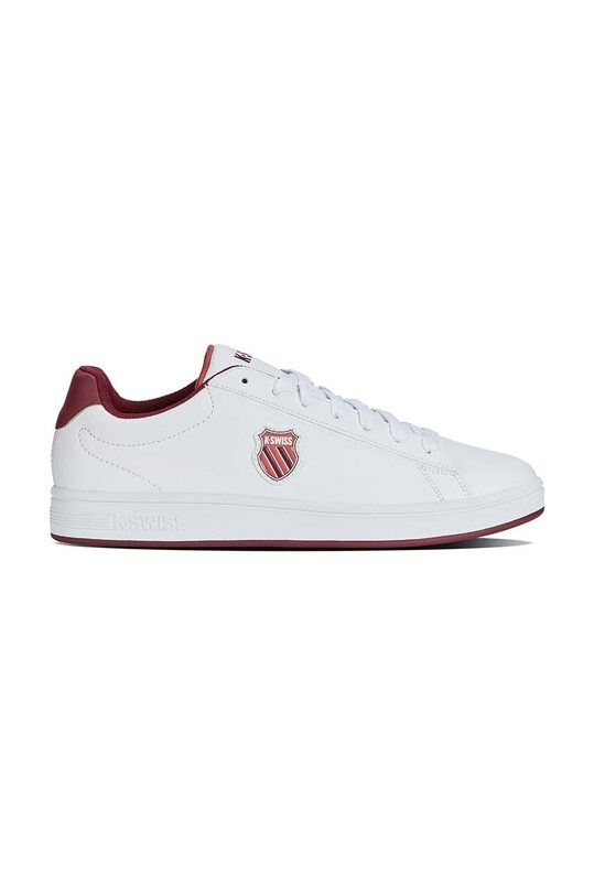Sneakers boty K-Swiss COURT SHIELD přírodní kůže bílá 06599.135.M