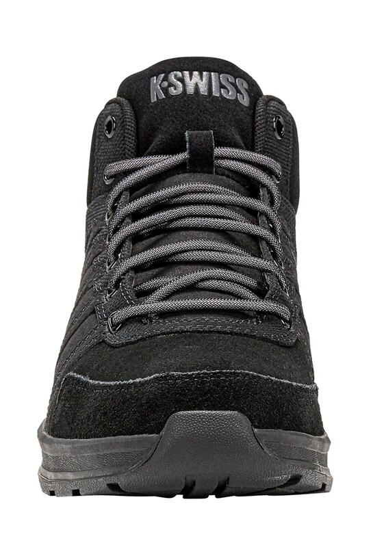 Încălțăminte K-Swiss sneakers din piele VISTA TRAINER MID WNT 07145.010.M negru