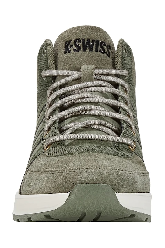Încălțăminte K-Swiss sneakers din piele VISTA TRAINER MID WNT 07145.379.M verde