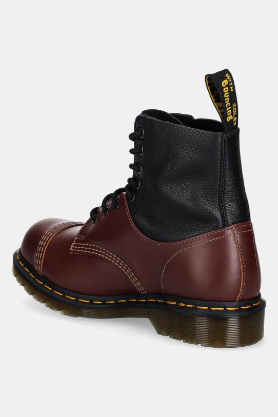 Obuwie MM6 Maison Margiela buty skórzane MM6 Maison Margiela x Dr. Martens SH3WU0008.P8029 bordowy