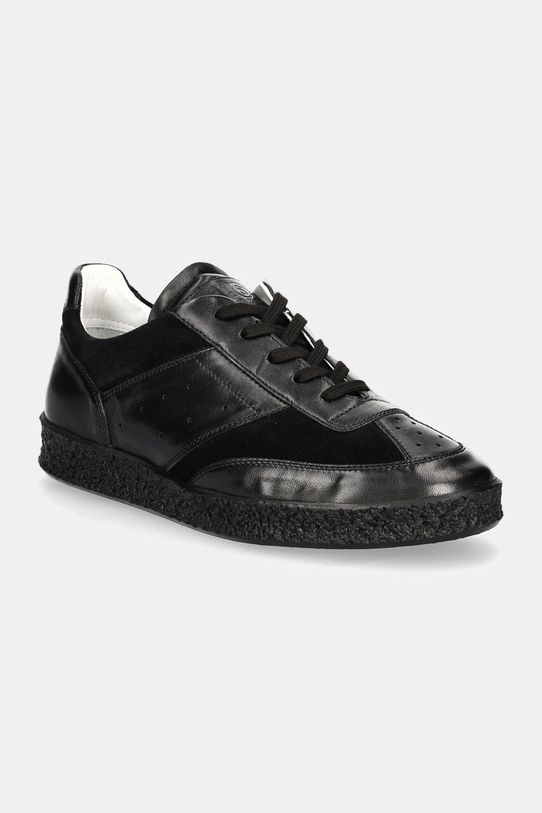 Маратонки MM6 Maison Margiela импрегнирана кожа черен SH1WS0003.P7984