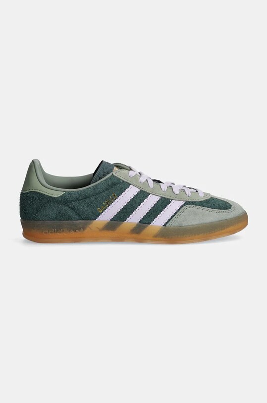 Semišové tenisky adidas Originals Gazelle Indoor JI0323 zelená AW24